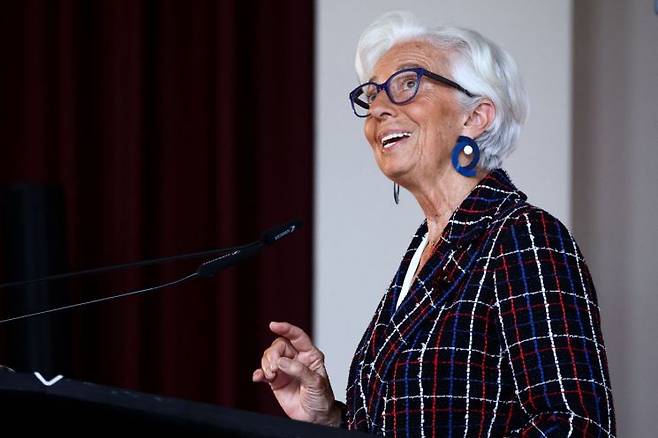 크리스틴 라가르드 유럽중앙은행(ECB) 총재. 로이터연합뉴스