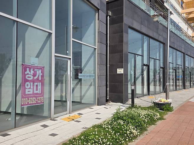 지난 25일 오후 3시 경기 시흥시 거북섬 웨이브파크 인근 상가 모습. /조선일보 DB