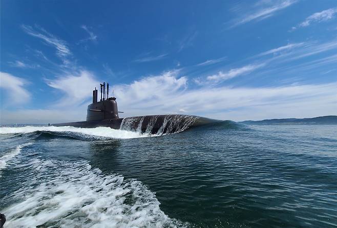 한화오션의 장보고-III 배치-II(KSS-III) 잠수함. /한화오션 제공