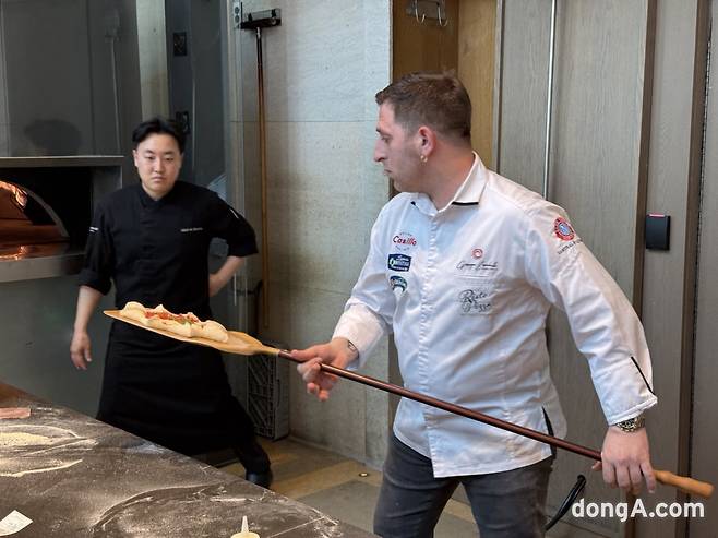 주세페 이리키엘로 셰프. 김상준 기자.