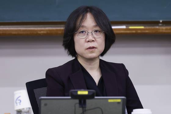 김예영 전국법관대표회의 의장이 26일 경기 고양시 사법연수원에서 열린 전국법관대표회의 임시회의에 참석해 있다. 장진영 기자