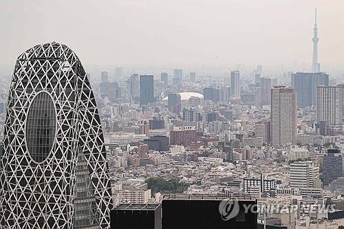 일본 도쿄 도심 풍경. [AFP 연합뉴스]