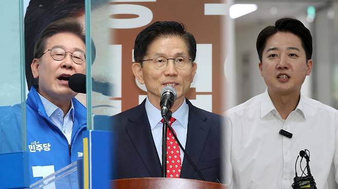 한신협 여론조사 결과 부산·울산·경남서 이재명 43.8% vs 김문수 43.4%, 이준석 9.4%의 지지율을 기록했다. 연합뉴스