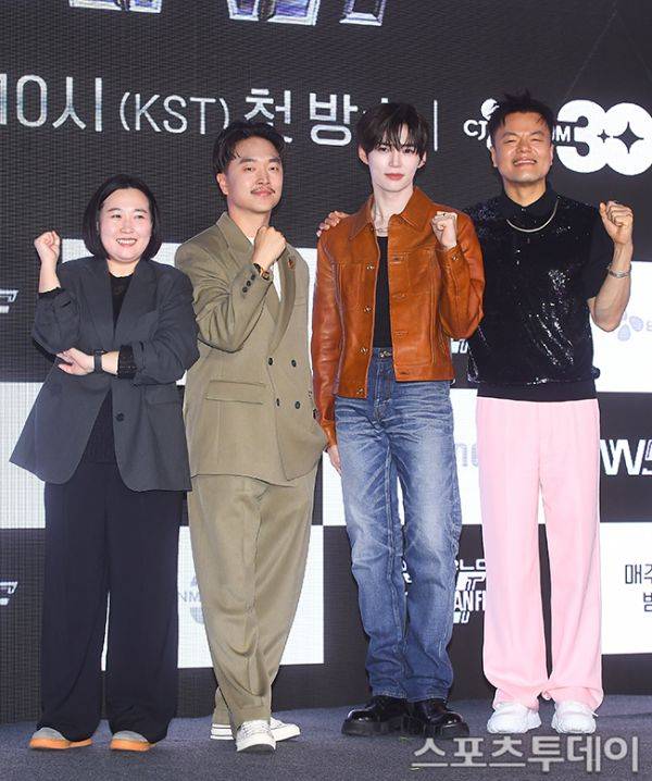 최정남PD, 마이크 송, 성한빈, 박진영 / 사진=팽현준 기자