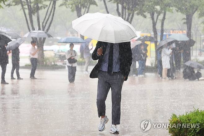 요란한 소나기 [연합뉴스 자료사진]