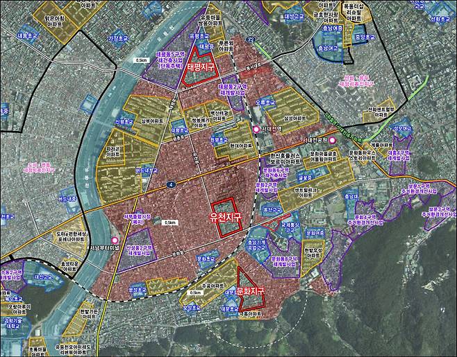 소규모주택정비 관리지역 위치도. (사진= 대전 중구)