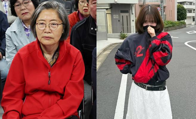 이수정 국민의힘 경기수원정 당협위원장(경기대 교수), 그룹 에스파 카리나.