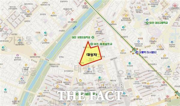 소규모주택 정비사업 태평지구 위치도 /대전시