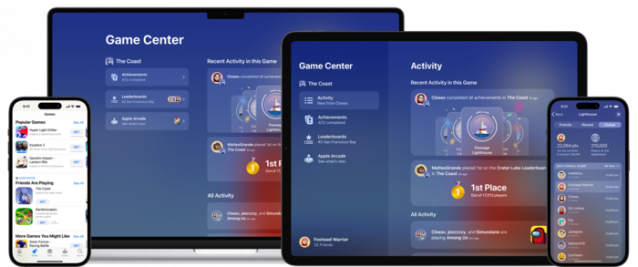 애플이 기존 하드웨어에 기본 탑재하고 있는 애플 게임센터.