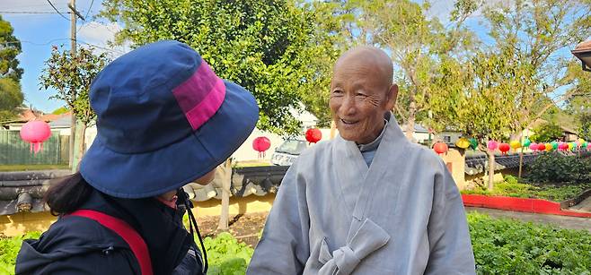 호주 시드니 정법사 회주 기후 스님. 스님은 30년 넘게 호주에서 포교활동을 하고 있다. /맑은소리맑은나라