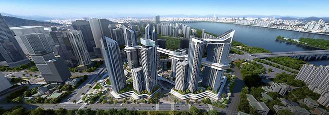 용산정비창 전면1구역 조감도. HDC현대산업개발