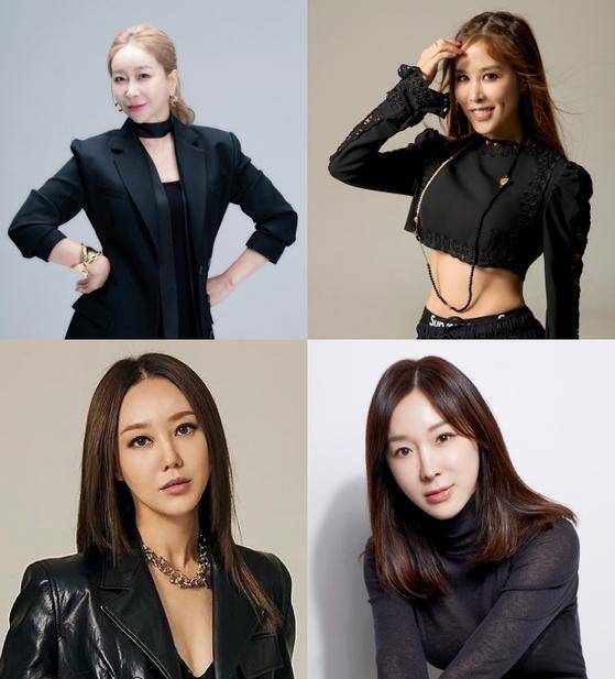 김지현 채리나 김진 이지혜가 이상민의 결혼을 축하하기 위해 모인다. JTBC 제공