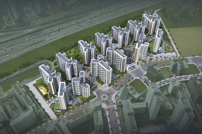 서울 강동구 상일동 '고덕강일대성베르힐' 조감도. 사진=대성건설