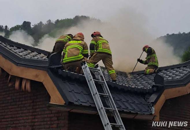 평창군 진부면 단독주택 화재(강원특별자치도 소방본부 제공)