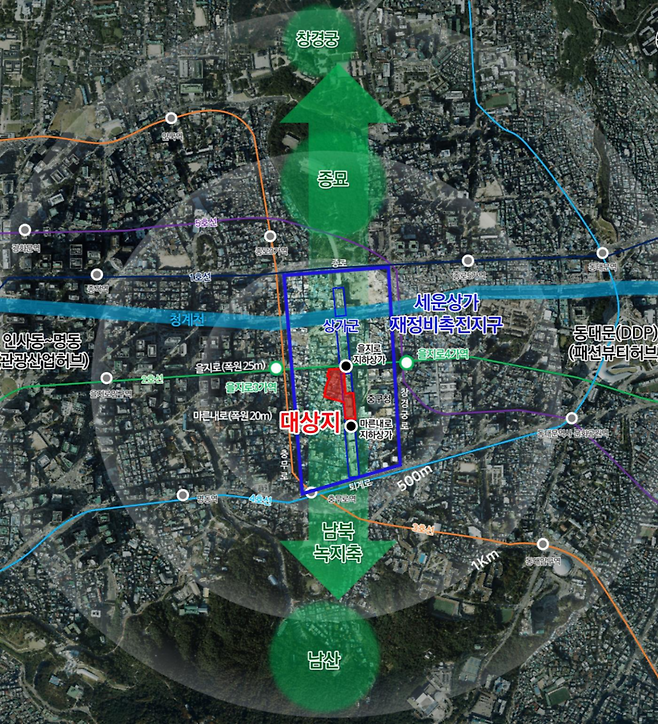중구 인현동1가 31번지 일대 위치도. [서울시]