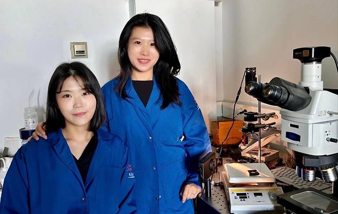 권준영(왼쪽) 부경대 나노융합반도체공학부 교수와 염지현 KAIST 신소재공학과 교수 [KAIST 제공]