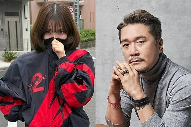 왼쪽부터 카리나, JK 김동욱. 카리나 인스타그램/JK 김동욱 페이스북