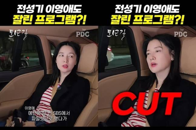 이영애가 최전성기에 토크쇼에서 잘린 적이 있다고 고백했다. 유튜브 채널 ‘피디씨 by PDC’ 캡처