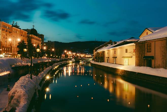 오타루 운하 야경