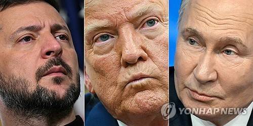 젤렌스키, 트럼프, 푸틴 대통령 [AFP 연합뉴스 자료사진. 재판매 및 DB 금지]