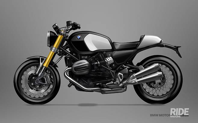 로드스터인 R 12 나인티와 비교하면 R 12의 특성이 명확해진다