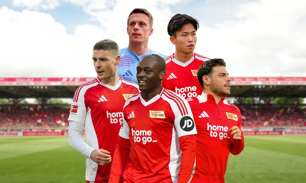 우니온 베를린이 이번 시즌을 끝으로 떠난 선수 5명을 소개했는데 정우영이 포함되기도 했다. 사진┃유니온 베를린