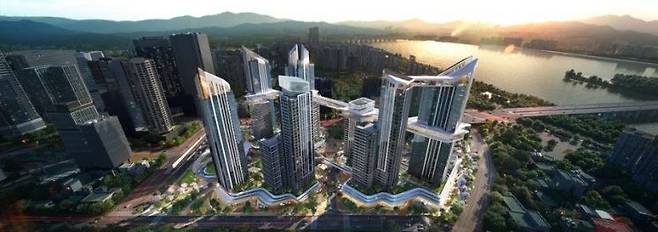 '더 라인 330' 조감도. HDC현대산업개발 제공.