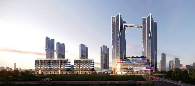 '오티에르 용산' 조감도. 포스코이앤씨 제공.