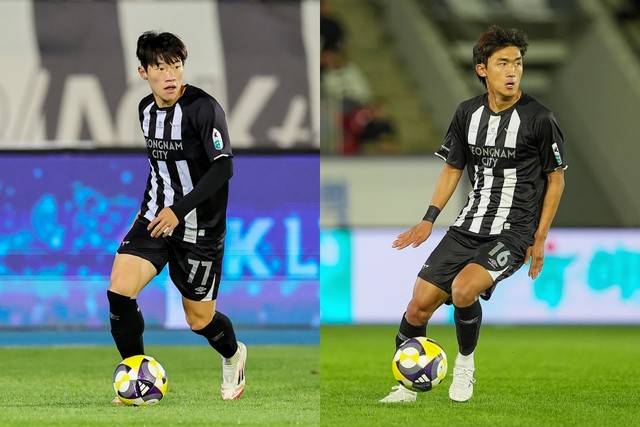 ▲ 성남 FC 유스 출신으로, 현재 성남FC에서 활약 중인 박지원(왼쪽)과 류준선(오른쪽).