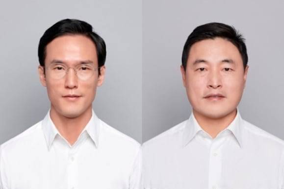 조현범(왼쪽) 한국앤컴퍼니그룹 회장과 조현식 한국앤컴퍼니그룹 고문.