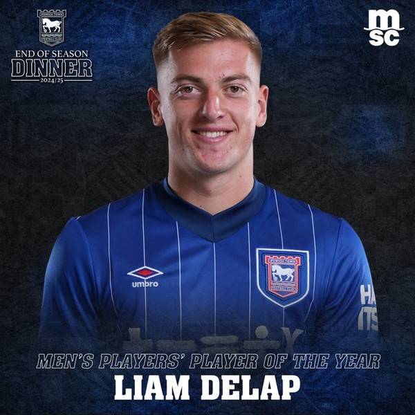 리암 델랍/ 입스위치 공식 홈페이지