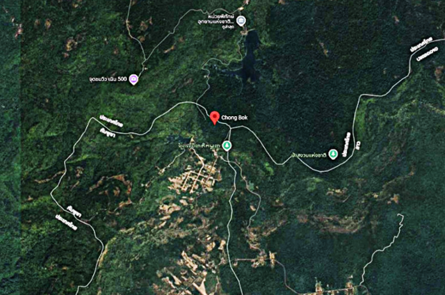 사건 발생 지역. 방콕포스트 캡처