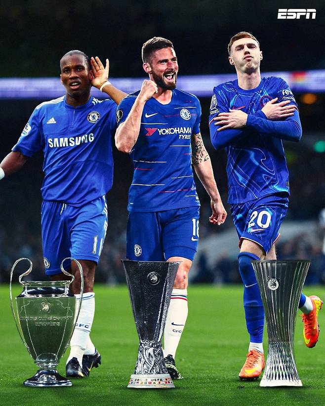 첼시가 29일 UECL 결승전에서 베티스를 꺾으며 UEFA 주관 클럽 대항전에서 모두 정상에 오르는 최초의 구단이 됐다. 사진=ESPN SNS