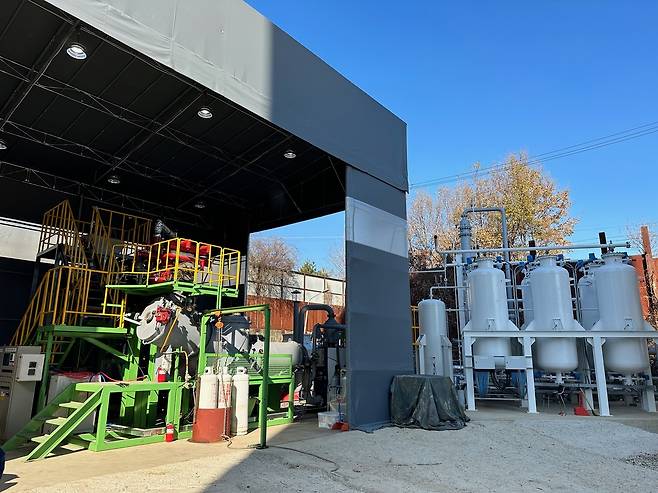 실험에 활용된 용인 파일럿 플랜트.[한국에너지기술연구원 제공]