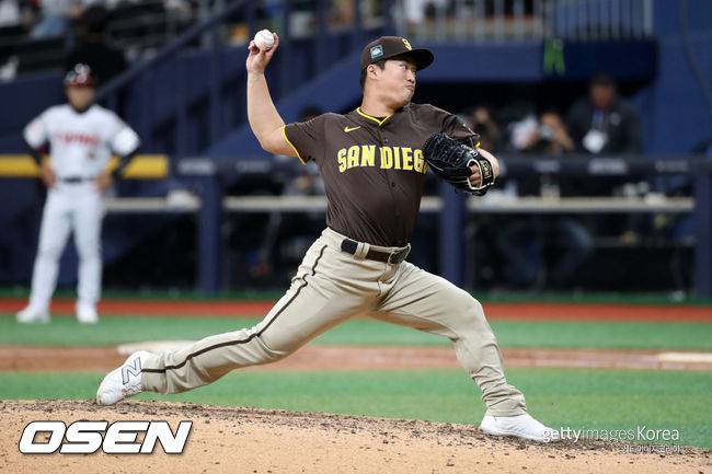 [사진] 샌디에이고 시절 고우석. ⓒGettyimages(무단전재 및 재배포 금지)