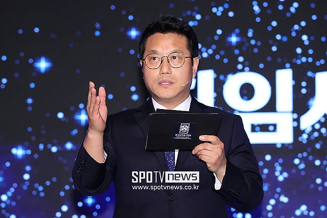 ▲ 한국대학축구연맹 박한동 회장 ⓒ곽혜미 기자