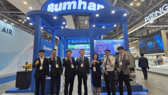 범한퓨얼셀은 지난 28일부터 31일까지 부산 벡스코 제1전시장에서 개최되는 '제14회 국제해양방위산업전 (MADEX 2025)'에 참가하고 있다.사진=이은수기자