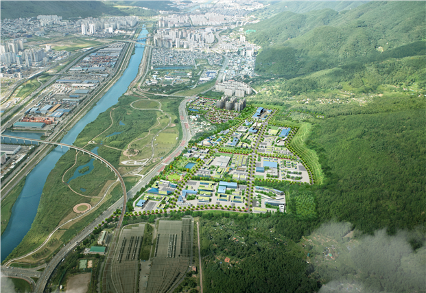 양산시 동면 가산리·금산리 일대에 조성된 ‘가산 일반산업단지’ 조감도./경남도/