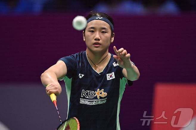 한국 여자 배드민턴 간판 안세영. ⓒ AFP=뉴스1