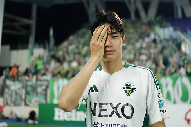 전북 전진우. 사진제공=한국프로축구연맹