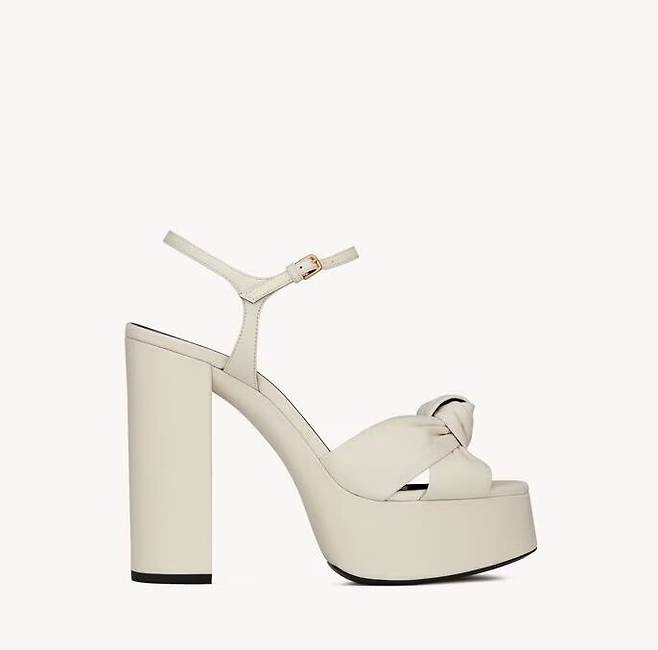 생 로랑 비앙카 플랫폼 힐. 생 로랑.