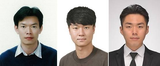 왼쪽부터 박수진 포스텍 교수, 조성진 박사, 송영진 박사과정
