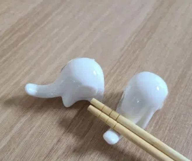 코끼리 젓가락 받침대 기여워요