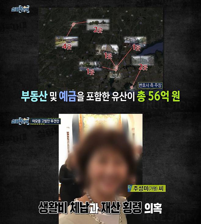 전기 바이올리니스트 유진 박(50)의 한국 법정 후견인 측은 미국 재산 관리자인 이모가 유진 박의 유산 56억원 중 약 28억원을 횡령했으며, 지난 6년간 유진 박의 생활비 중 일부를 보내지 않았다며 그를 고발했다. /사진=MBC '실화탐사대' 방송 화면