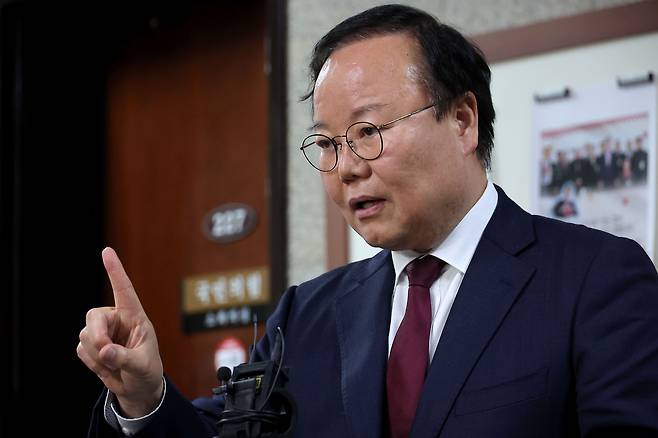 김문수 국민의힘 대선 후보의 비서실장인 김재원 전 최고위원 [연합]