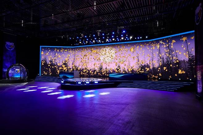 KTTL 경기가 열릴 광명 IVEX 스튜디오. 한국프로탁구연맹