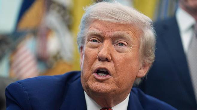 도널드 트럼프 미국 대통령. AP연합뉴스