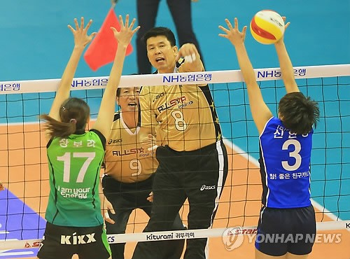 2013년 프로배구 올스타전에 출전한 장윤창. 연합뉴스