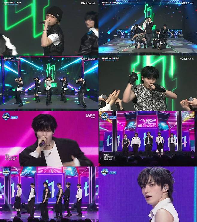 아리랑TV ‘심플리 케이팝’, Mnet ‘엠카운트다운’ 방송 캡처