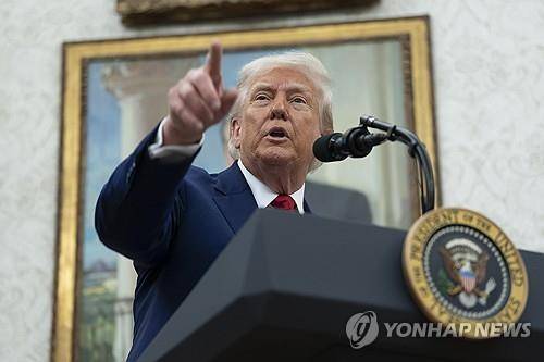 트럼프 대통령  [EPA 연합뉴스 자료사진. 재판매 및 DB 금지]